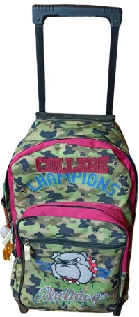 Σχολική Τσάντα Τρόλεϊ Lyc Sac Rocky Χακί 49x35x24cm 41136