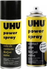Σπρέι Βενζινόκολλας UHU Διάφανο 1τμχ 200ml 43850
