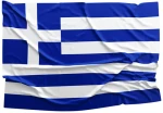 Σημαία Ελληνική Πολυεστερική Διάτρητη 20x34cm