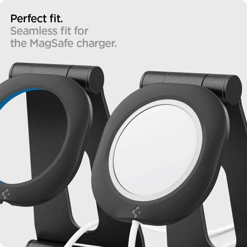 Spigen Sgp Magfit ”s” Βάση Φόρτισης Magsafe Για Apple Iphone - Maυρο- Amp02672
