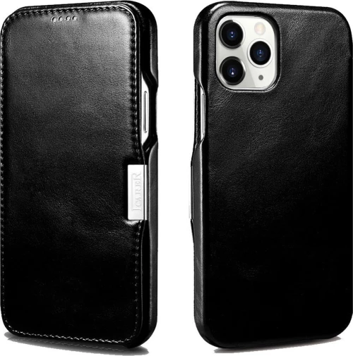 Θήκη Icarer Folio Δερμάτινη Vintage Για Apple Iphone 12 Pro Max 6.7 - Μαυρο