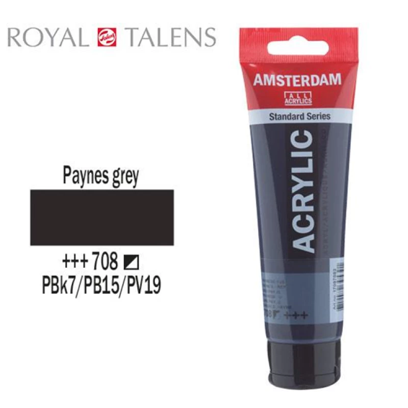 Ακρυλικό Χρώμα  Royal Talens Amsterdam 120ml 708 Paynes Grey 17097082