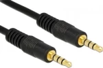 Powertech Cable 3.5mm M-m Copper 3.0mm 4pin 3m Black