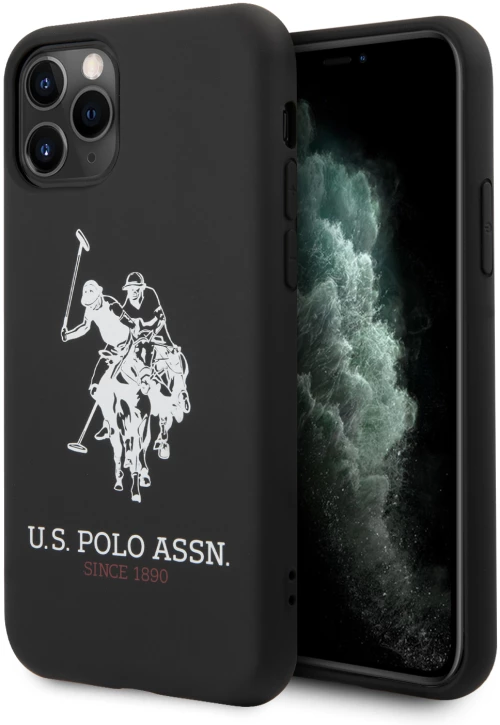 U.s. Polo Assn. “big Horse Logo Collection” Θήκη Προστασίας Από Σιλικόνη – Iphone 11 Pro Max (μαύρο – Ushcn65slhrbk)