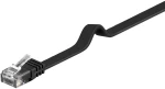 Goobay Καλώδιο U/ftp Cat6 95383, Flat, Awg 32/7, Copper, 15m, Μαύρο