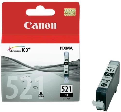 Canon Μελάνι Inkjet Cli-521bk Black (2933b001) (cancli-521bk)