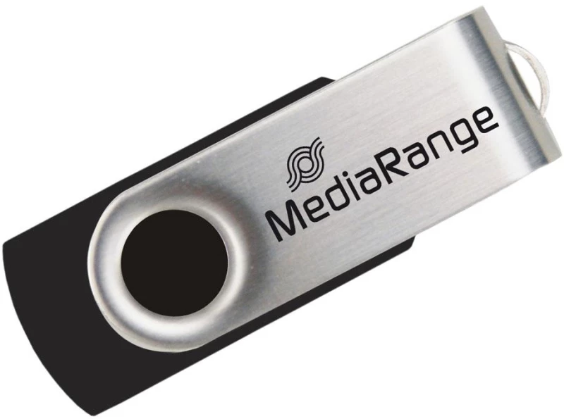 Mediarange Usb 2.0 Flash Drive 4gb Black/silver