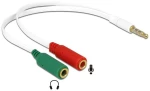 Delock 3.5mm Male 4-pin - 2x 3.5mm Female 3-pin