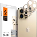 Spigen Camera Lens Protector Optik Glas.tr Slim 2 Pcs Gold - Apple Iphone 13 Pro / 13 Pro Max (agl04034)