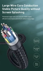Cabletime Καλώδιο Mini Displayport Σε Hdmi Av588, Με Led 4k, 1.8m, Μαύρο