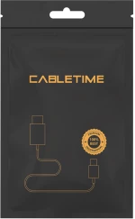 Cabletime Καλώδιο Mini Displayport Σε Hdmi Av588, Με Led 4k, 1.8m, Μαύρο