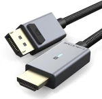 Cabletime Καλώδιο Displayport Σε Hdmi Av585, Με Led, 4k, 1.8m, Μαύρο