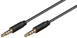 Goobay Καλώδιο Ήχου 3.5mm 63828, 4 Pin Stereo, Copper, 1.5m, Μαύρο