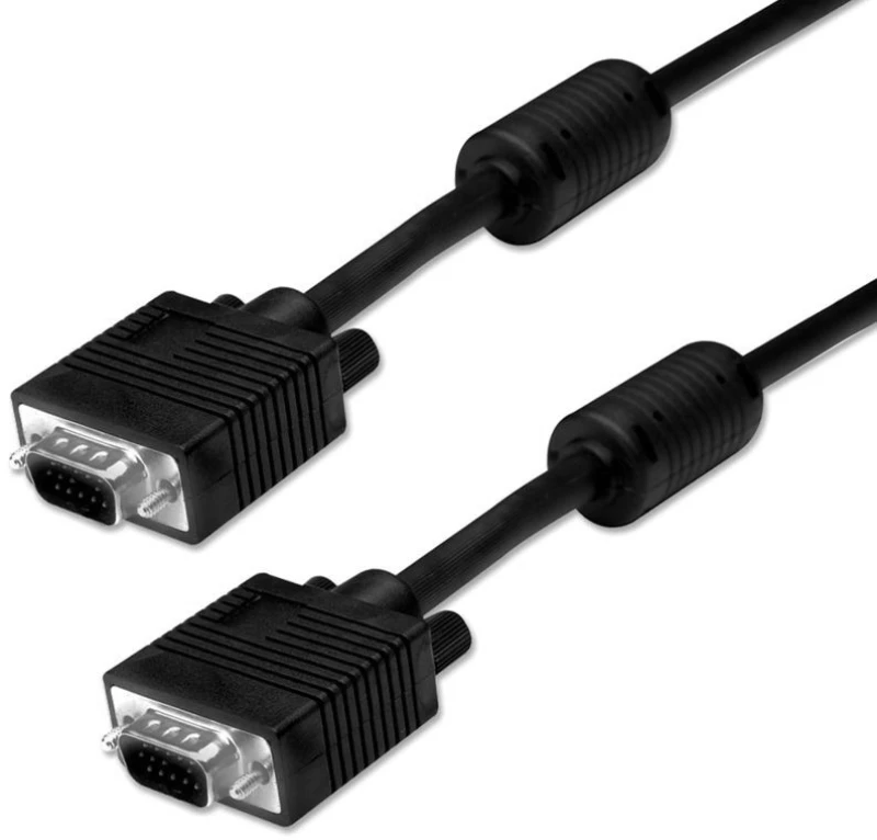 Powertech Καλώδιο Vga 15pin M-m Cab-g026, 1080p, Copper, 3+6, 3m, Μαύρο