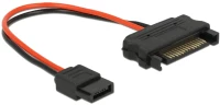 Delock Καλώδιο Sata 15pin Σε Sata 6pin 84873, 10cm
