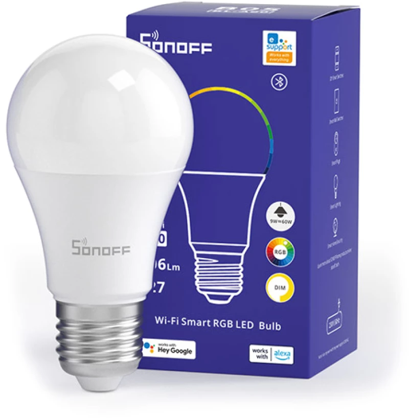 Sonoff Smart Λάμπα Led B05-bl-a60 Wi-fi 9w E27 2700k-6500k Rgb