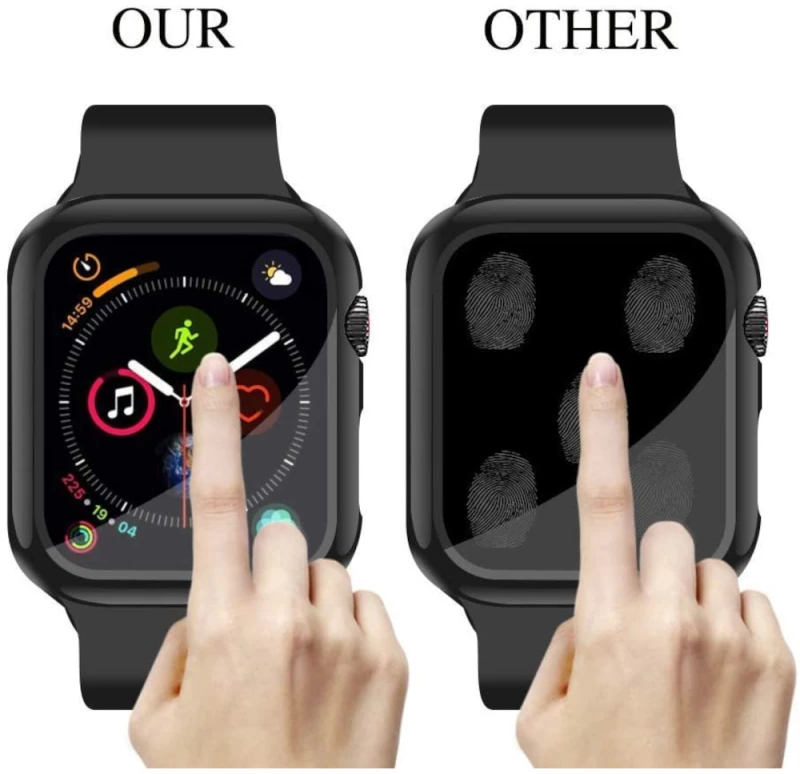 Frame Με Τζαμάκι Προστασίας Για Apple Watch 42mm Μαύρο