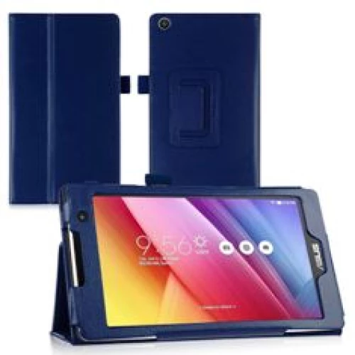 Asus Fonepad Me371 7" - Δερμάτινη & Αναδιπλούμενη Θήκη Stand Μπλε (oem)
