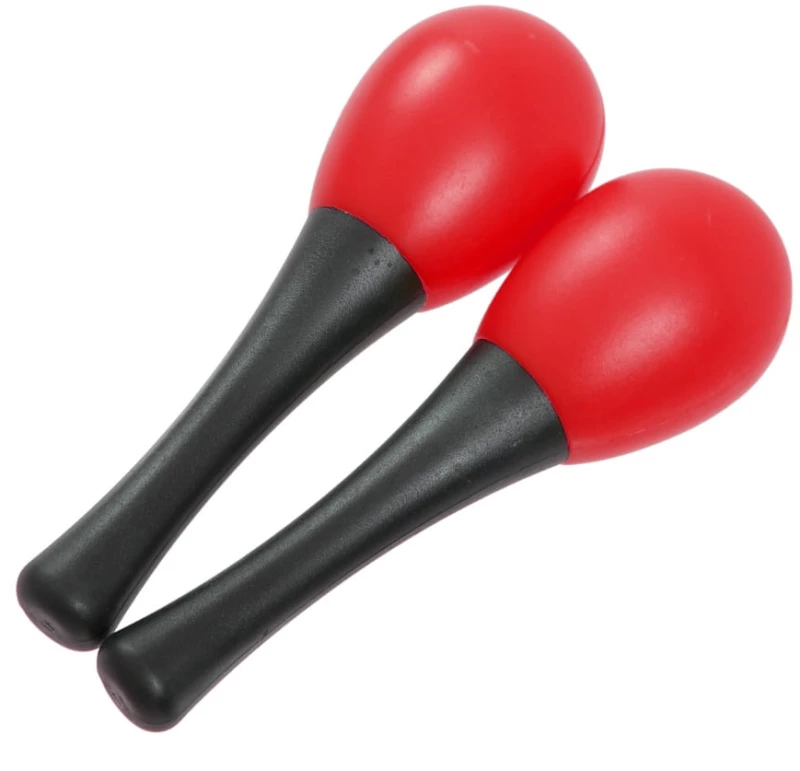 Club Salsa Mini Maracas, 13cm - Red, 45g (ζευγάρι)