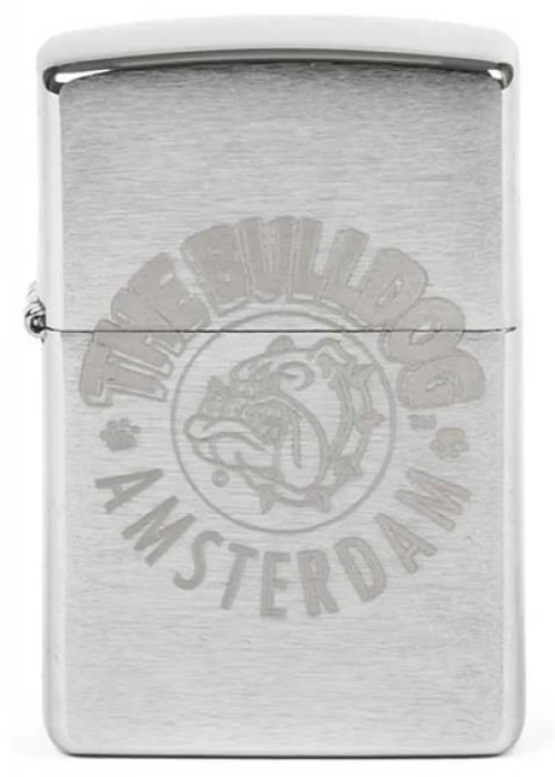 Zippo Αναπτήρας The Bulldog Amsterdam - Brushed Chrome