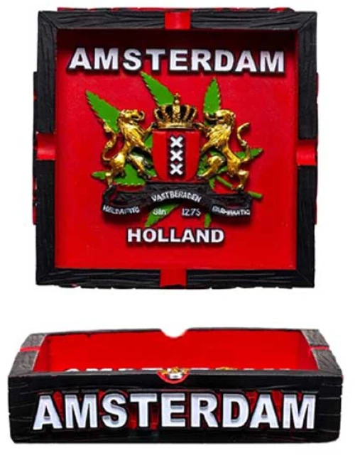 Τασάκι - Amsterdam Logo 01 - 11x11cm