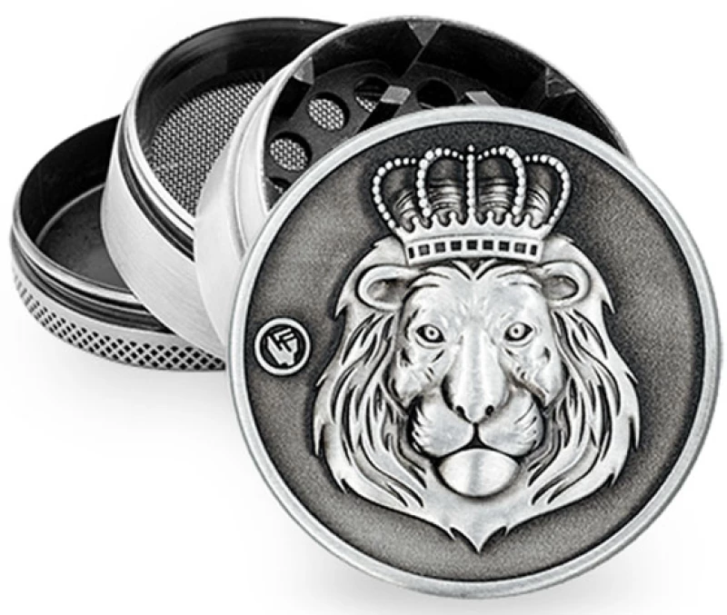 Grinder Τρίφτης «rasta Lion» 50mm - 4 Parts