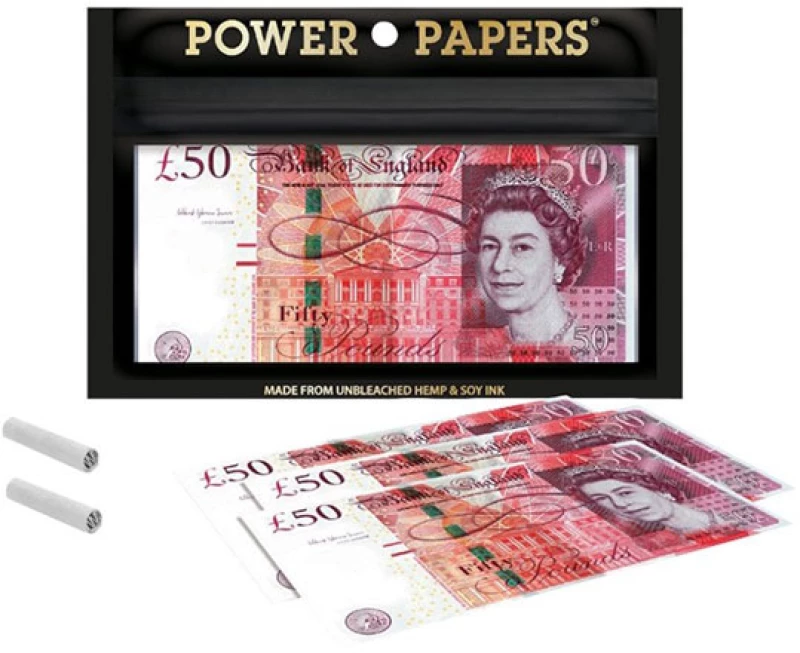 50 Pounds Χαρτάκια Premium - King Size Slim Με Τζιβάνα