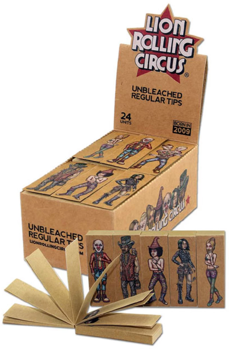 Lion Rolling Circus Tips Τζιβάνα Unbleached - Σπαστή