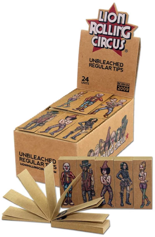 Lion Rolling Circus Tips Τζιβάνα Unbleached - Σπαστή