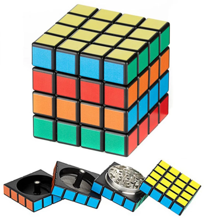 Grinder Τρίφτης Μεταλλικός All Magnetic Rubik's Cube 53mm - 4 Parts