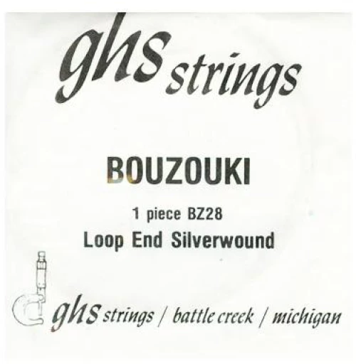 Ghs Bz28 Bouzouki - Loop End, Silver Wound