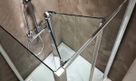 Devon Primus Plus Bi-fold Chrome Clean Glass 90x185 - Πτυσσομενη Καμπίνα Από Τοίχο Σε Τοίχο