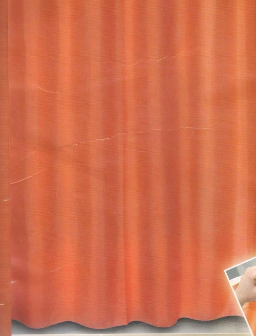 Κουρτίνα Μπάνιου Hookless No 1040 Πορτοκαλί 1,80 Χ 1,80