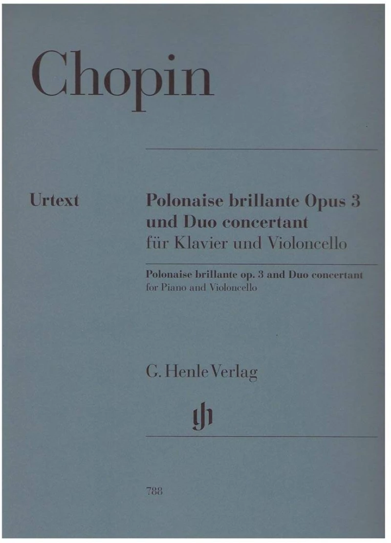 Chopin - Polonaise Brillante Op.3 For Cello & Piano