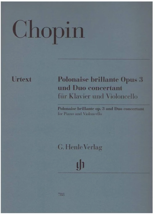Chopin - Polonaise Brillante Op.3 For Cello & Piano