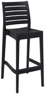 Ares Σκαμπο Μπαρ75εκ. Black Πολ/νιου
