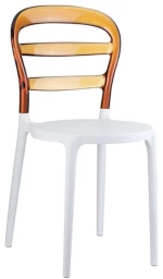 80173 Bibi White/amber Transp.καρεκλα