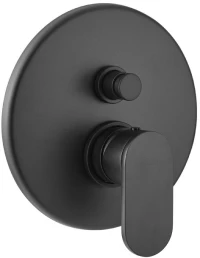Armando Vicario Slim Black Matt Μίκτης Εντοιχισμού 2 Εξόδων Με Εκτροπέα 500050d-400