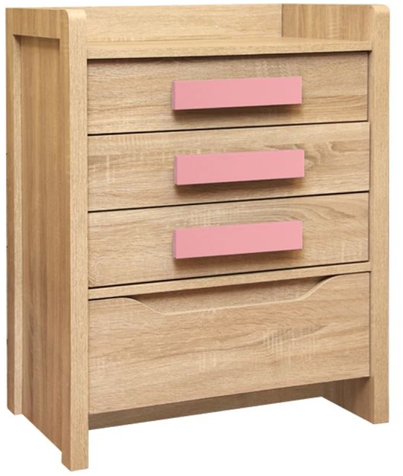 Συρταριερα Playroom Sonama-ροζ Hm10217.03 63χ40χ80εκ.