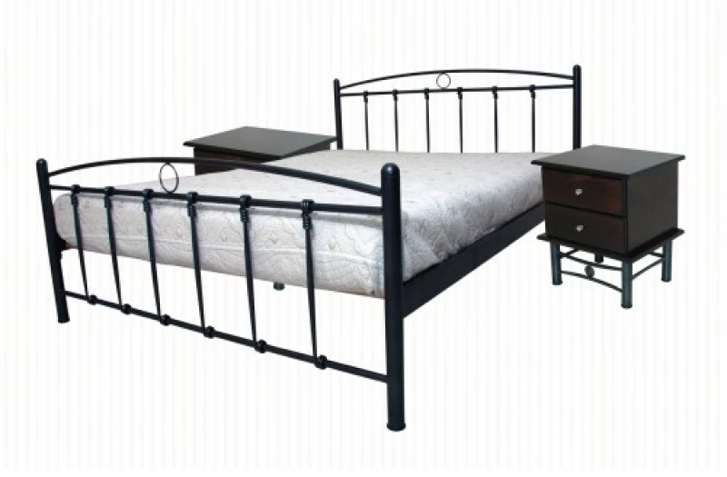 Μεταλλικό Κρεβάτι Metal Casa Κόμπος 2 Καφέ 150 X 200