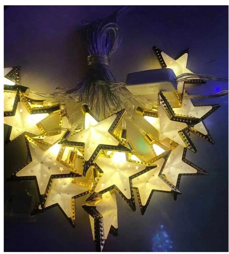 Χριστουγεννιάτικα Φώτα - Stars - 20 Led - Warm White - 210245