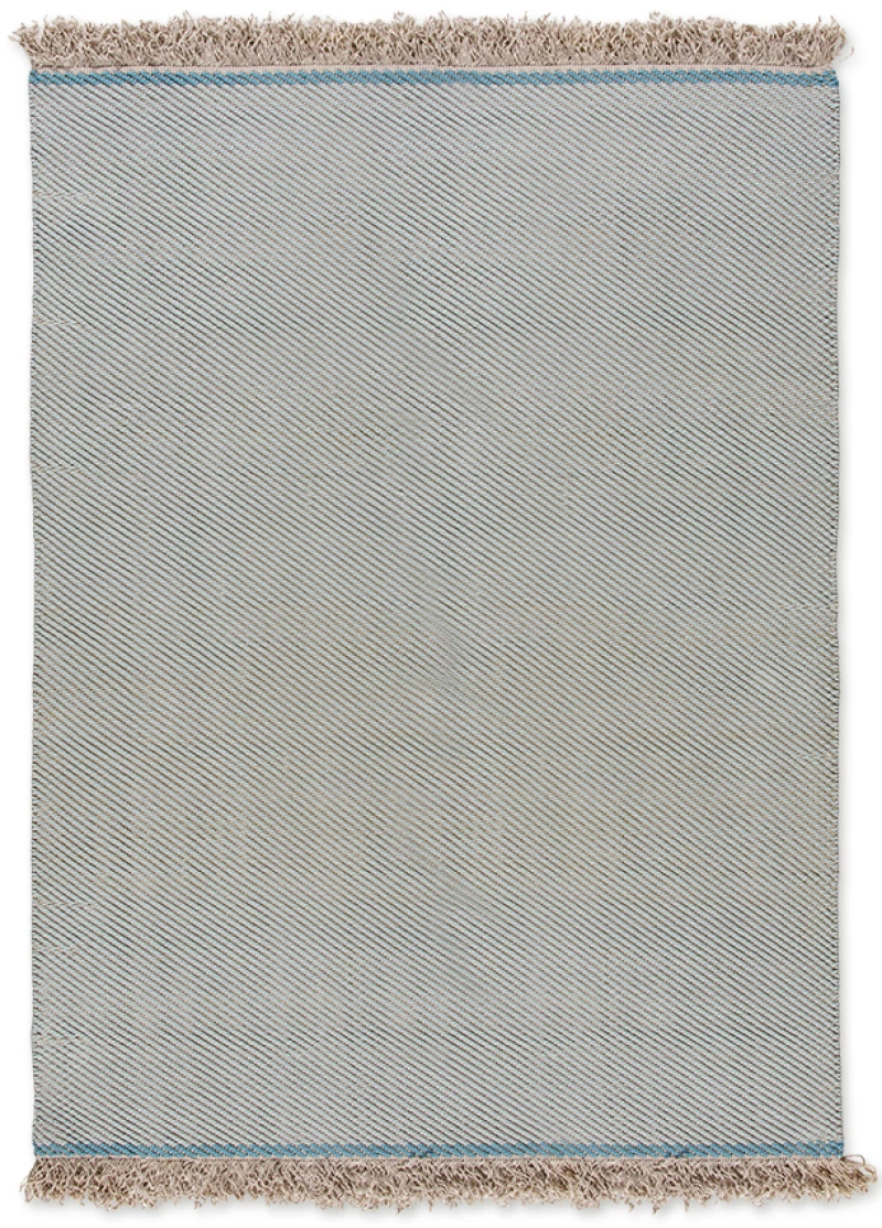 Μάλλινο Κιλίμι Tapicap Diagonio Ciel-beige - 130 X 190
