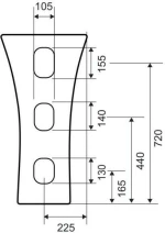 Karag Vendome G036 - Επιδαπέδιος Νιπτήρας