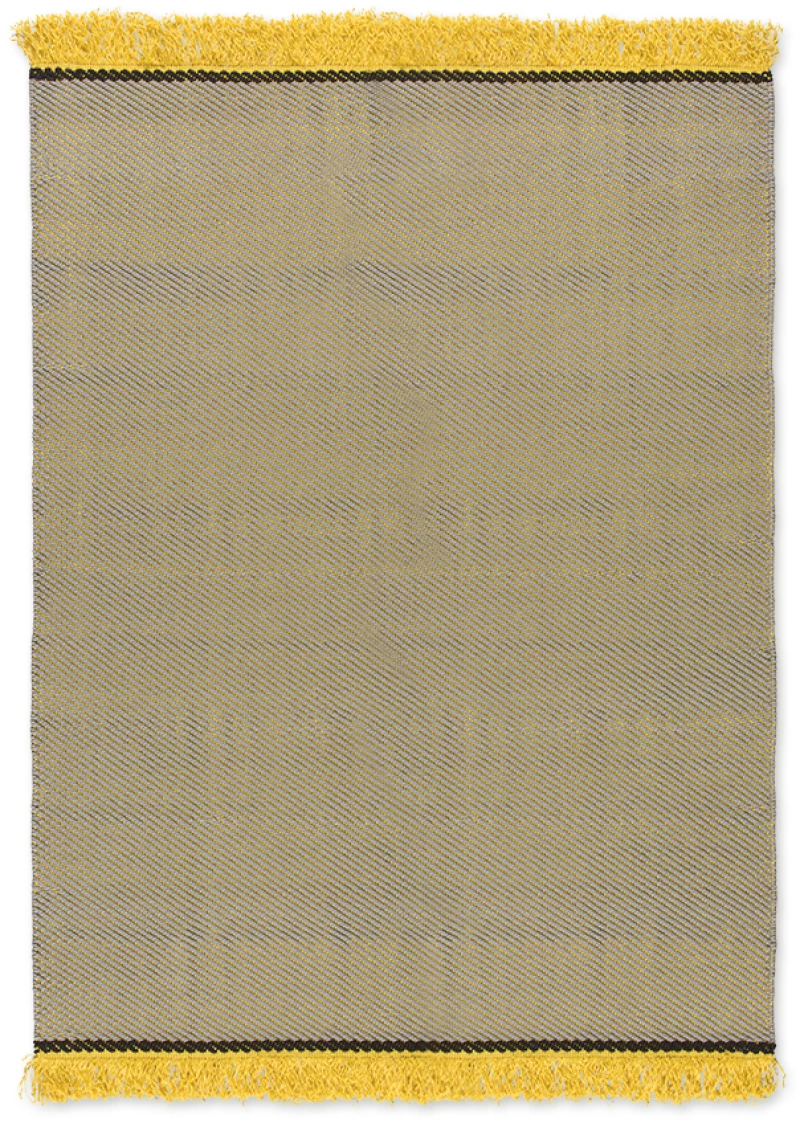 Μάλλινο Κιλίμι Tapicap Diagonio Grey-yellow - 130 X 190