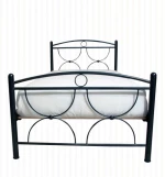 Μεταλλικό Κρεβάτι Metal Casa Χίος Καφέ 100 X 200