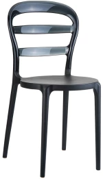 Bibi Black/black Transp.καρεκλα