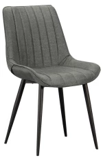 177414 Bony Grey Υφασμα(σ4)καρεκλα Μεταλλικη (σετ 4 Τεμαχιων)