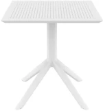 Sky White 70x70x74εκ. Τραπεζι Πολ/νιου