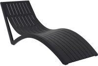 Slim Ξαπλωστρα Black Πολ/νιου 72x180x70εκ.