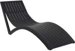Slim Ξαπλωστρα Black Πολ/νιου 72x180x70εκ.